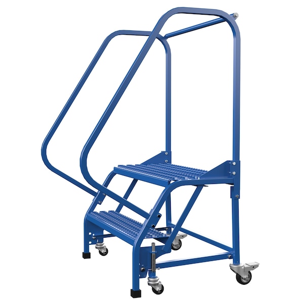 50 H Steel PW Ladder, Grip Strut, 2 Step, 2 Steps